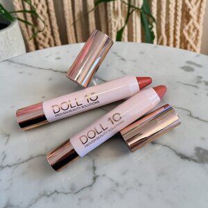 DOLL 10 Lip Crayon Bundle X2 Full Size Stay Strong & Start Living  Shades